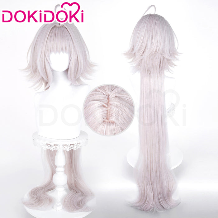 【Ready For Ship】DokiDoki Game Fate/stay night Cosplay Alter Saber Wig Long Silver Hair FGO