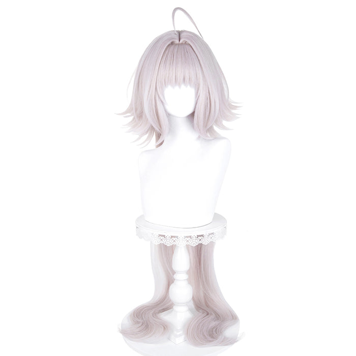 【Ready For Ship】DokiDoki Game Fate/stay night Cosplay Alter Saber Wig Long Silver Hair FGO