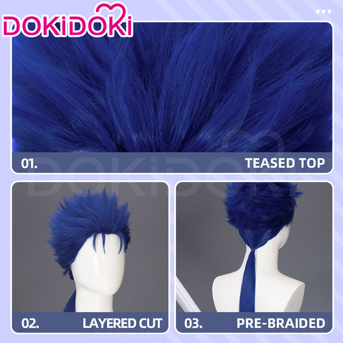 【Ready For Ship】DokiDoki Game Fate/stay night Cosplay Cú Chulainn Wig Long Blue Straight Hair FGO Lancer