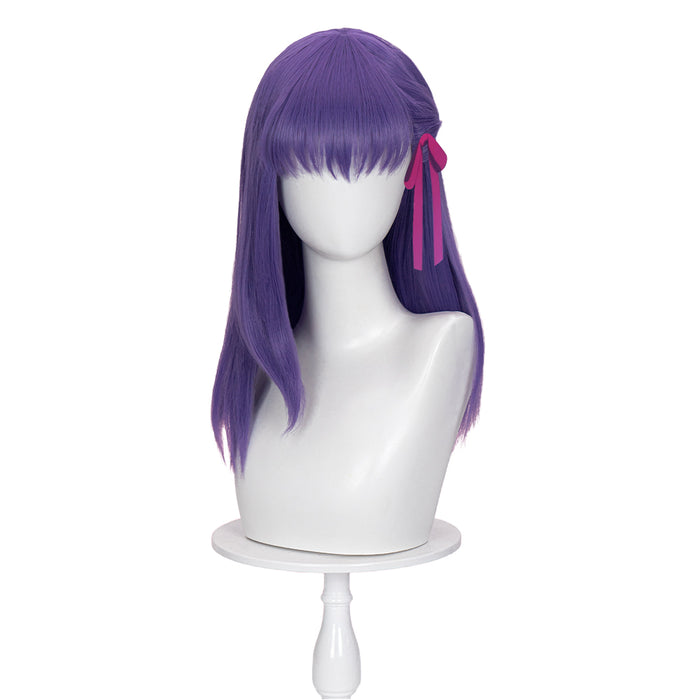 【Ready For Ship】DokiDoki Game Fate/stay night Cosplay Matou Sakura Wig Long Straight Purple Hair