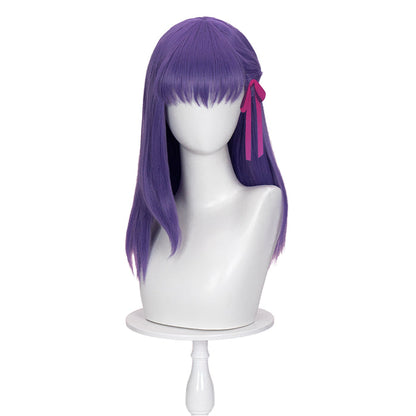 【Ready For Ship】DokiDoki Game Fate/stay night Cosplay Matou Sakura Wig Long Straight Purple Hair