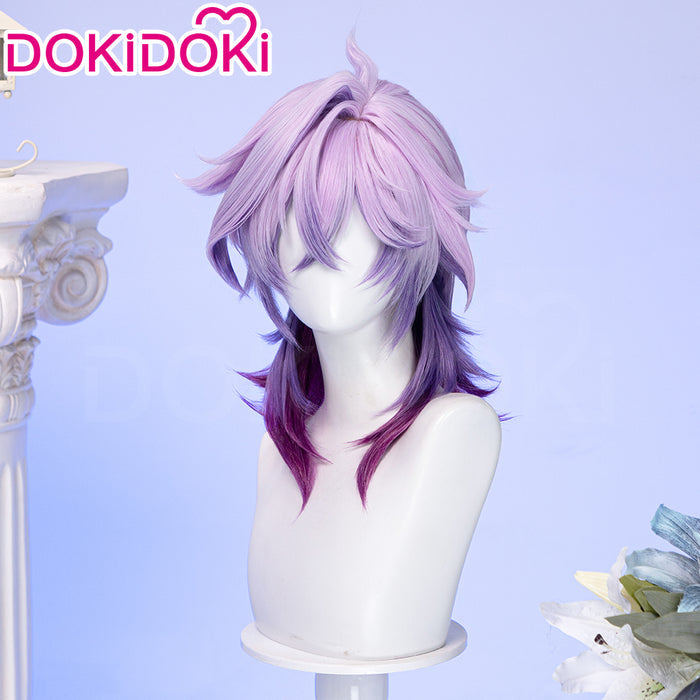 【Ready For Ship】DokiDoki Game Genshin Impact Cosplay Durin Purple Wig Song of the Welkin Moon / Head Accessory
