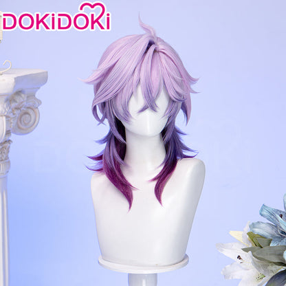 【Ready For Ship】DokiDoki Game Genshin Impact Cosplay Durin Purple Wig Song of the Welkin Moon / Head Accessory