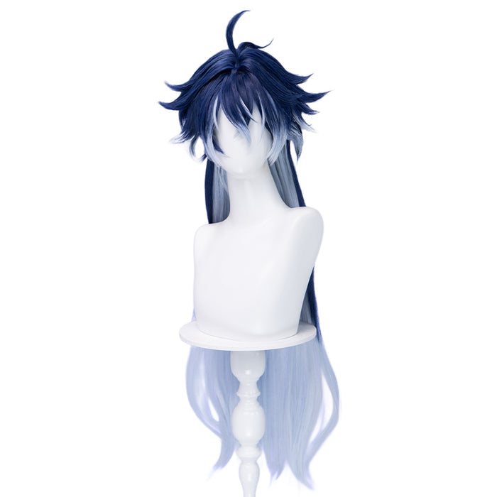 【Ready For Ship】DokiDoki Game Genshin Impact Cosplay Flins Wig Long Blue Gradient Hair Song of the Welkin Moon