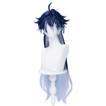 【Ready For Ship】DokiDoki Game Genshin Impact Cosplay Flins Wig Long Blue Gradient Hair Song of the Welkin Moon