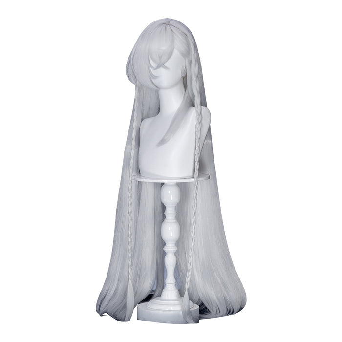 【Ready For Ship】DokiDoki Game Genshin Impact Cosplay Istaroth Wig Long Straight Silver Hair