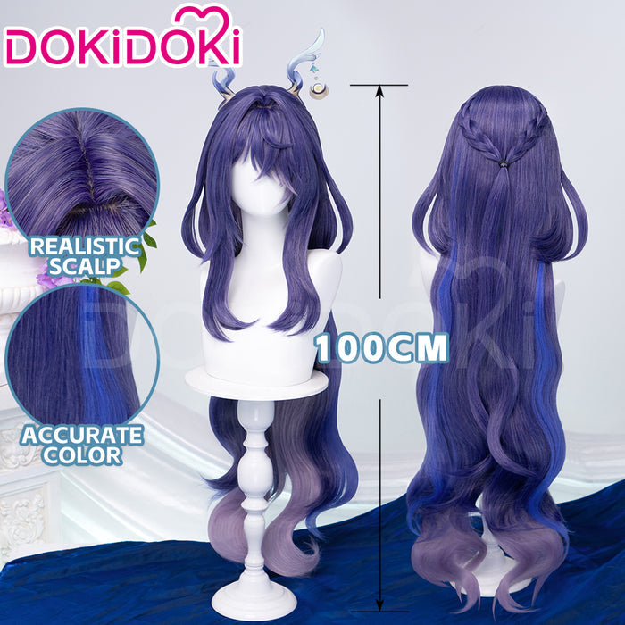 【Ready For Ship】DokiDoki Game Genshin Impact Cosplay Lauma Wig / Eyelashes / Headpiece Song of the Welkin Moon