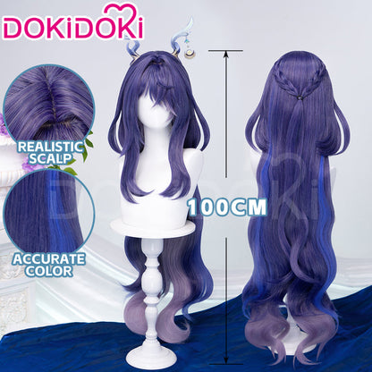 【Ready For Ship】DokiDoki Game Genshin Impact Cosplay Lauma Wig / Eyelashes / Headpiece Song of the Welkin Moon
