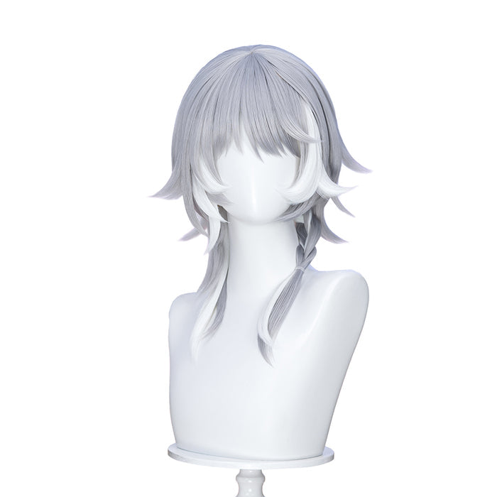 【Ready For Ship】DokiDoki Game Honkai: Star Rail Cosplay Cipher Wig Long Straight Blue Gray White Highlights Hair