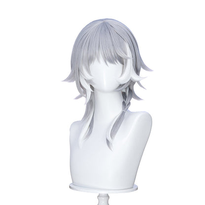 【Ready For Ship】DokiDoki Game Honkai: Star Rail Cosplay Cipher Wig Long Straight Blue Gray White Highlights Hair