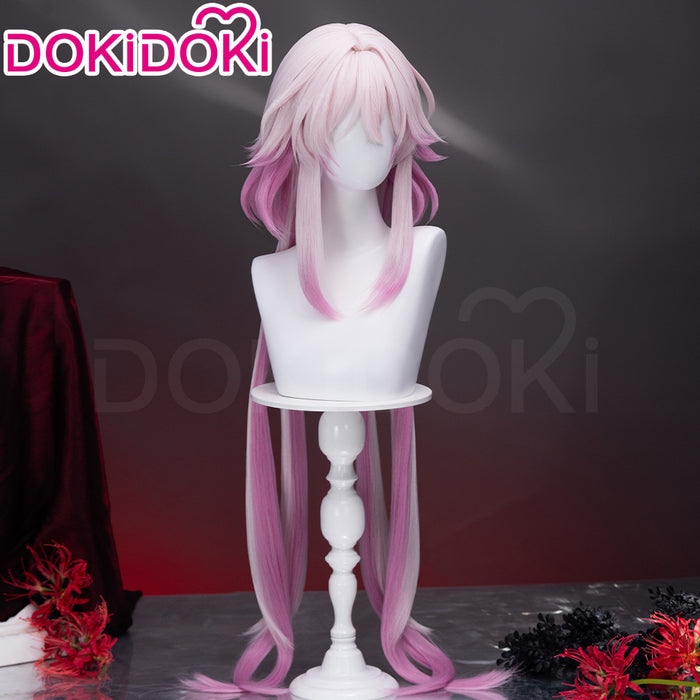 【Ready For Ship】DokiDoki Game Honkai: Star Rail Cosplay Evernight Wig Long Pink March 7th SP