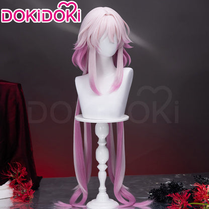 【Ready For Ship】DokiDoki Game Honkai: Star Rail Cosplay Evernight Wig Long Pink March 7th SP