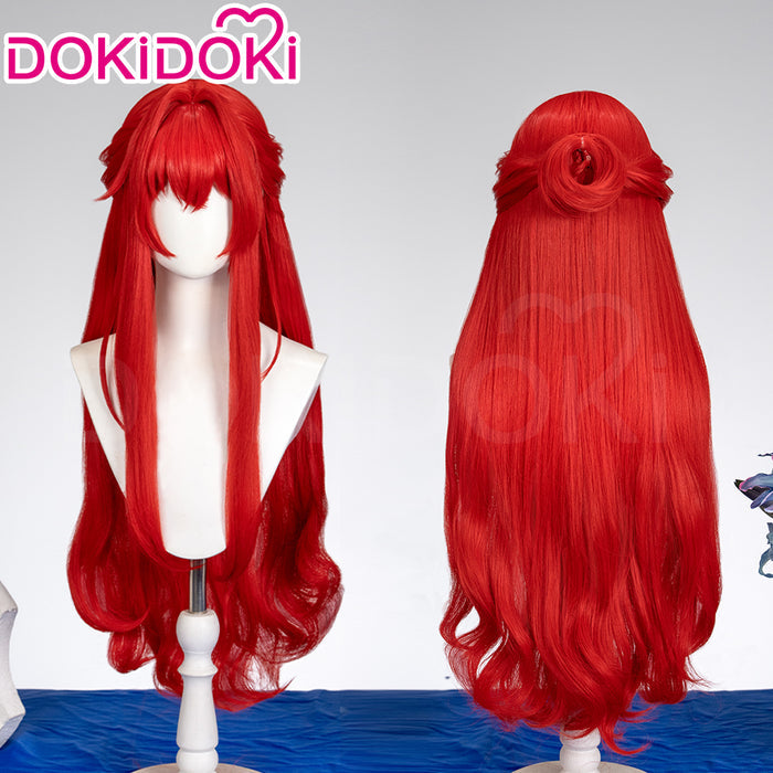 【Ready For Ship】DokiDoki Game Honkai: Star Rail Cosplay Tribios Cosplay Wig Long Red Hair