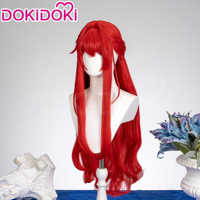 【Ready For Ship】DokiDoki Game Honkai: Star Rail Cosplay Tribios Cosplay Wig Long Red Hair