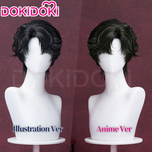 【Ready For Ship】DokiDoki Game Lord of the Mysteries Cosplay Klein Moretti Black Short Curly Wig