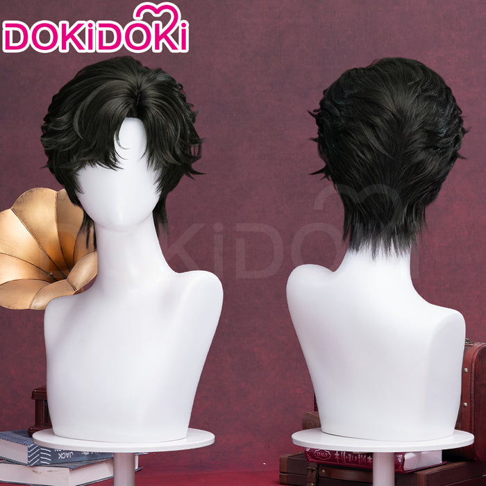【Ready For Ship】DokiDoki Game Lord of the Mysteries Cosplay Klein Moretti Black Short Curly Wig