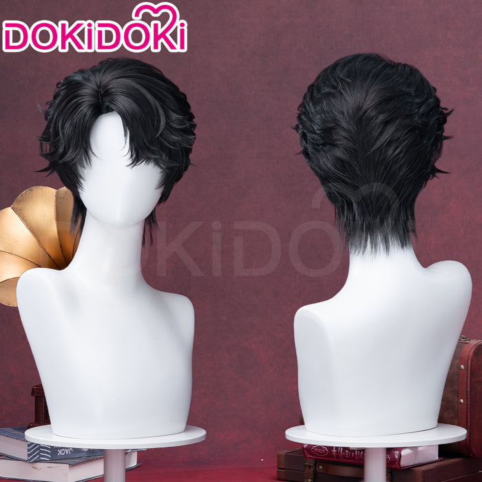 【Ready For Ship】DokiDoki Game Lord of the Mysteries Cosplay Klein Moretti Black Short Curly Wig