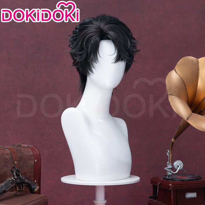 【Ready For Ship】DokiDoki Game Lord of the Mysteries Cosplay Klein Moretti Black Short Curly Wig