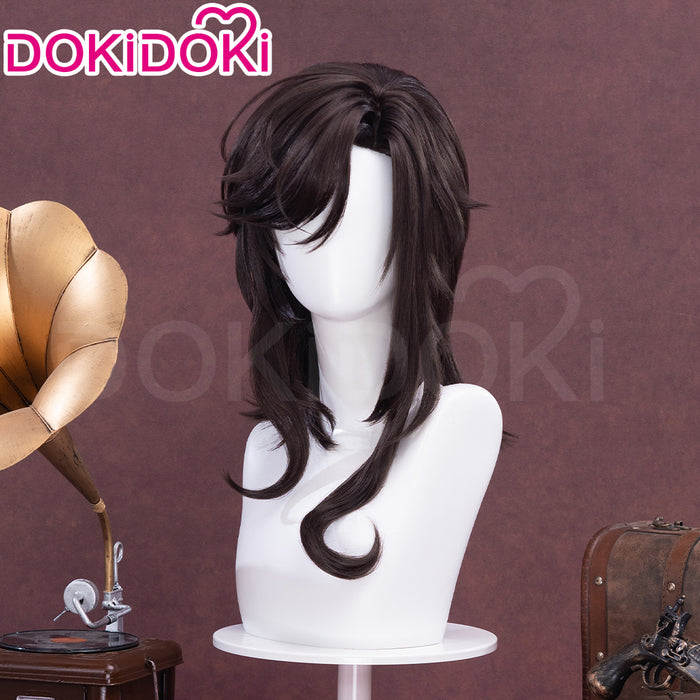 【Ready For Ship】DokiDoki Game Lord of the Mysteries Cosplay Leonard Mitchell Black Long Curly Wig