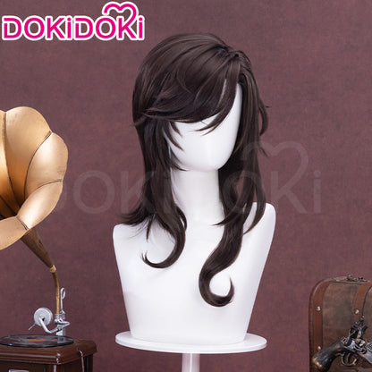 【Ready For Ship】DokiDoki Game Lord of the Mysteries Cosplay Leonard Mitchell Black Long Curly Wig