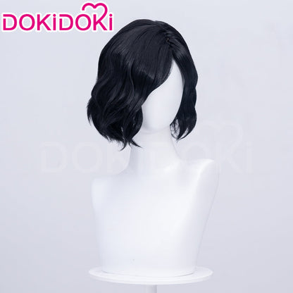 【Ready For Ship】DokiDoki Game Men Cosplay Wig Short Curly Black Hair