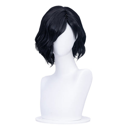 【Ready For Ship】DokiDoki Game Men Cosplay Wig Short Curly Black Hair