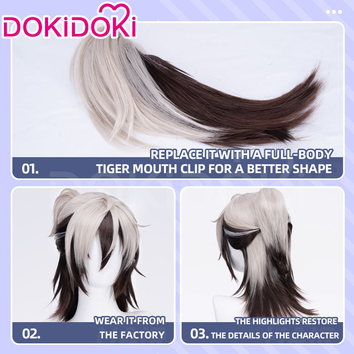 【Ready For Ship】DokiDoki Game Nu: Carnival Cosplay Rei Wig Black White