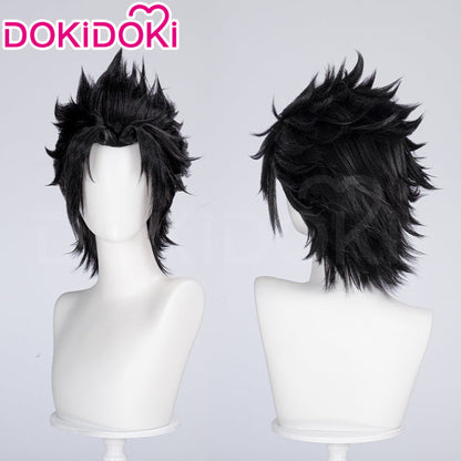 【Ready For Ship】DokiDoki Game Straight Black Hair Cosplay Wig