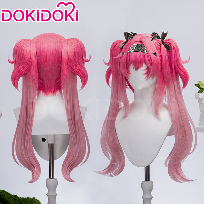 【Ready For Ship】DokiDoki Game Wuthering Waves Cosplay Lupa Wig Long Curly Pink Hair