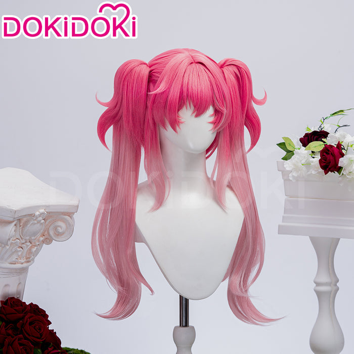 【Ready For Ship】DokiDoki Game Wuthering Waves Cosplay Lupa Wig Long Curly Pink Hair