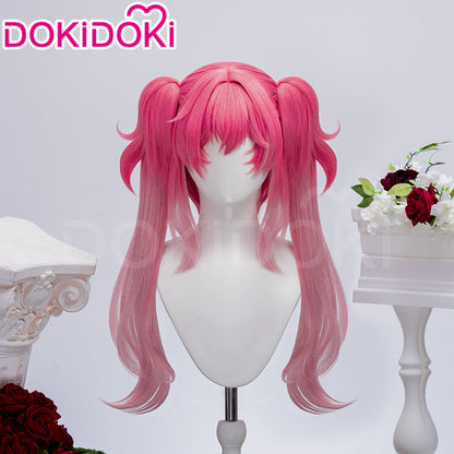 【Ready For Ship】DokiDoki Game Wuthering Waves Cosplay Lupa Wig Long Curly Pink Hair