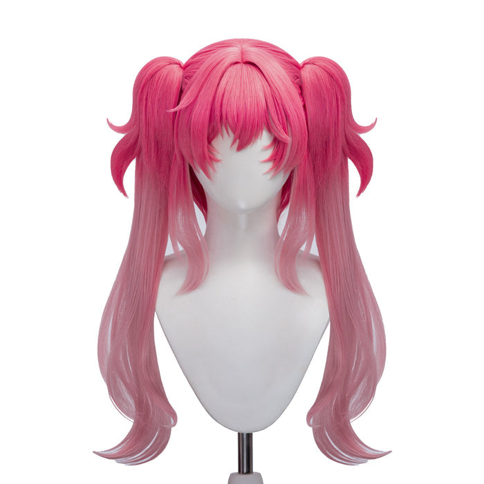 【Ready For Ship】DokiDoki Game Wuthering Waves Cosplay Lupa Wig Long Curly Pink Hair