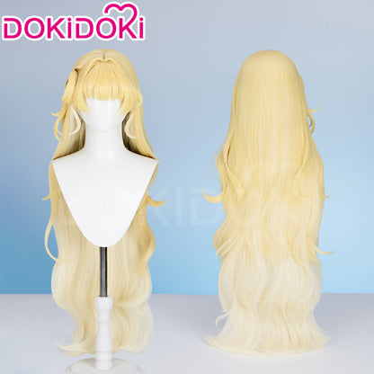 【Ready For Ship】DokiDoki Game Wuthering Waves Cosplay Phoebe Wig Long Curly Blonde Hair
