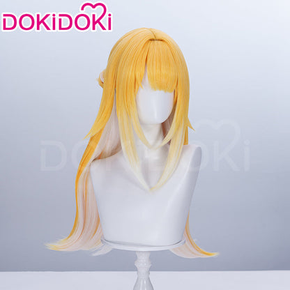 【Ready For Ship】DokiDoki Game Zenless Zone Zero Cosplay JuFufu Cosplay Wig / Tail / Ears Long Straight Yellow Hair Ju Fu Fu ZZZ