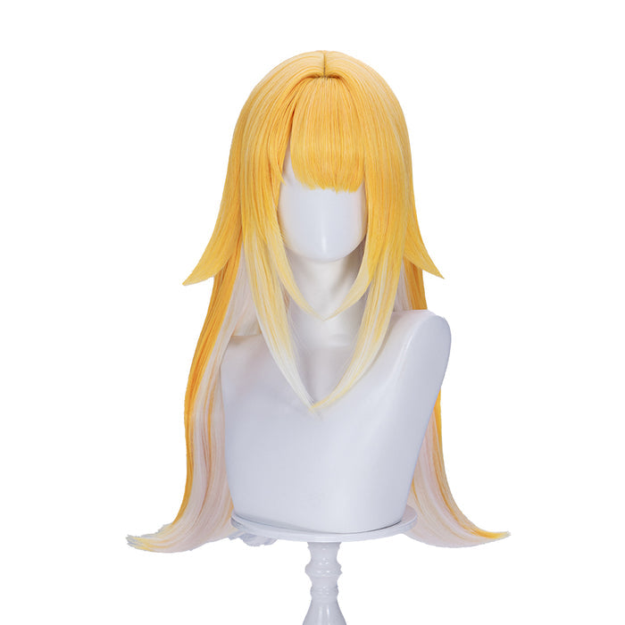 【Ready For Ship】DokiDoki Game Zenless Zone Zero Cosplay JuFufu Cosplay Wig / Tail / Ears Long Straight Yellow Hair Ju Fu Fu ZZZ