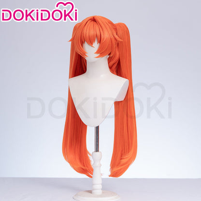 【Ready For Ship】DokiDoki Game Zenless Zone Zero Cosplay Orphie Wig Long Straight Orange Hair ZZZ