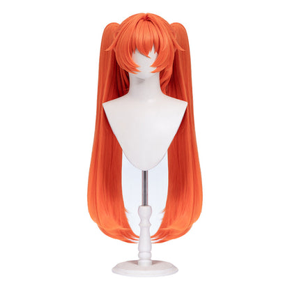 【Ready For Ship】DokiDoki Game Zenless Zone Zero Cosplay Orphie Wig Long Straight Orange Hair ZZZ