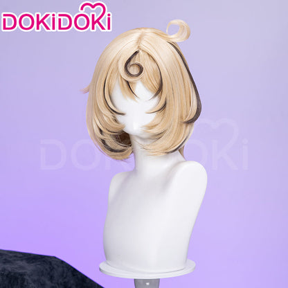 【Ready For Ship】DokiDoki Game Zenless Zone Zero Cosplay Yidhari Wig Short Straight Yellow Hair Black Highlight ZZZ