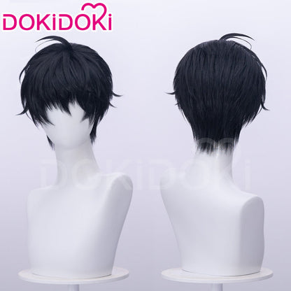 【Ready For Ship】DokiDoki Manga Lost in the Cloud Cosplay Yeon Skylar Wig Short Straight Black Hair Yaoi Manhwa