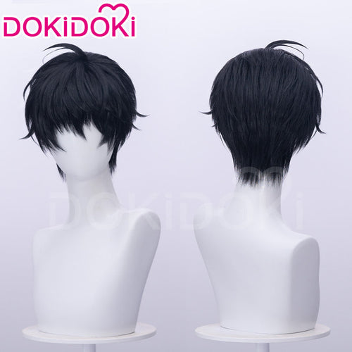 【Ready For Ship】DokiDoki Manga Lost in the Cloud Cosplay Yeon Skylar Wig Short Straight Black Hair Yaoi Manhwa