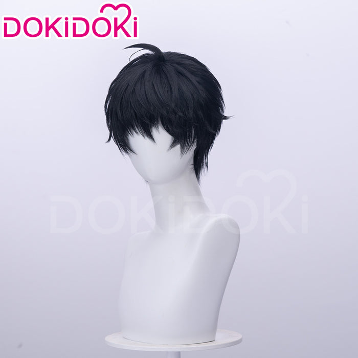 【Ready For Ship】DokiDoki Manga Lost in the Cloud Cosplay Yeon Skylar Wig Short Straight Black Hair Yaoi Manhwa