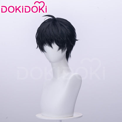【Ready For Ship】DokiDoki Manga Lost in the Cloud Cosplay Yeon Skylar Wig Short Straight Black Hair Yaoi Manhwa