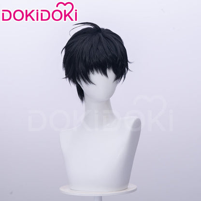 【Ready For Ship】DokiDoki Manga Lost in the Cloud Cosplay Yeon Skylar Wig Short Straight Black Hair Yaoi Manhwa