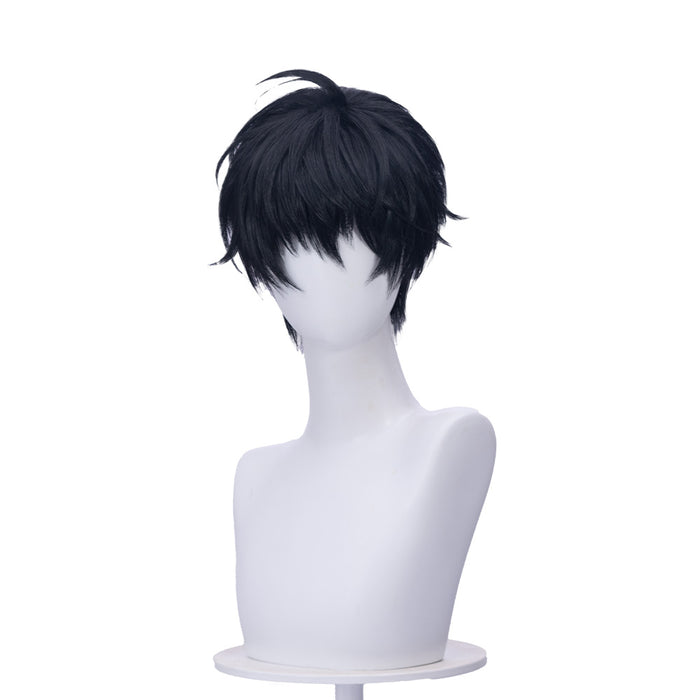 【Ready For Ship】DokiDoki Manga Lost in the Cloud Cosplay Yeon Skylar Wig Short Straight Black Hair Yaoi Manhwa