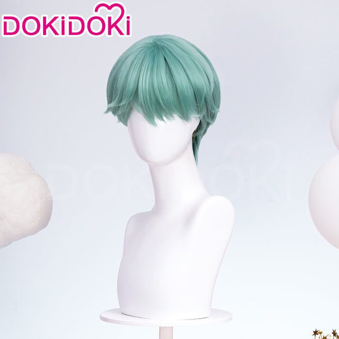 【Ready For Ship】DokiDoki Movie Anime Cosplay Men Wig Short Straight Green Hair