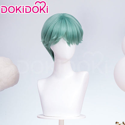 【Ready For Ship】DokiDoki Movie Anime Cosplay Men Wig Short Straight Green Hair