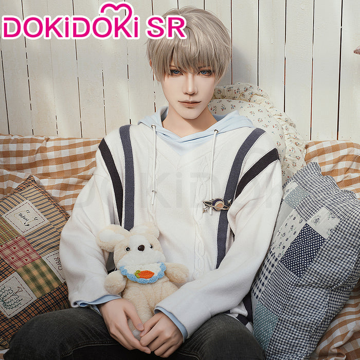 【 Ready For Ship】DokiDoki-SR Game Love and Deepspace Cosplay Xavier White Sweater Casual Wear