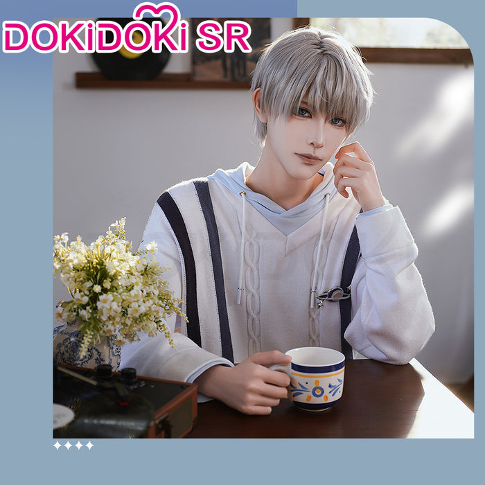 【 Ready For Ship】DokiDoki-SR Game Love and Deepspace Cosplay Xavier White Sweater Casual Wear
