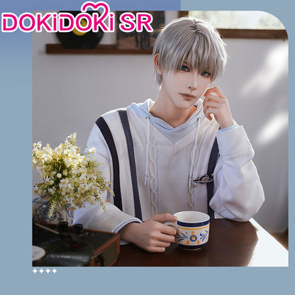 【 Ready For Ship】DokiDoki-SR Game Love and Deepspace Cosplay Xavier White Sweater Casual Wear