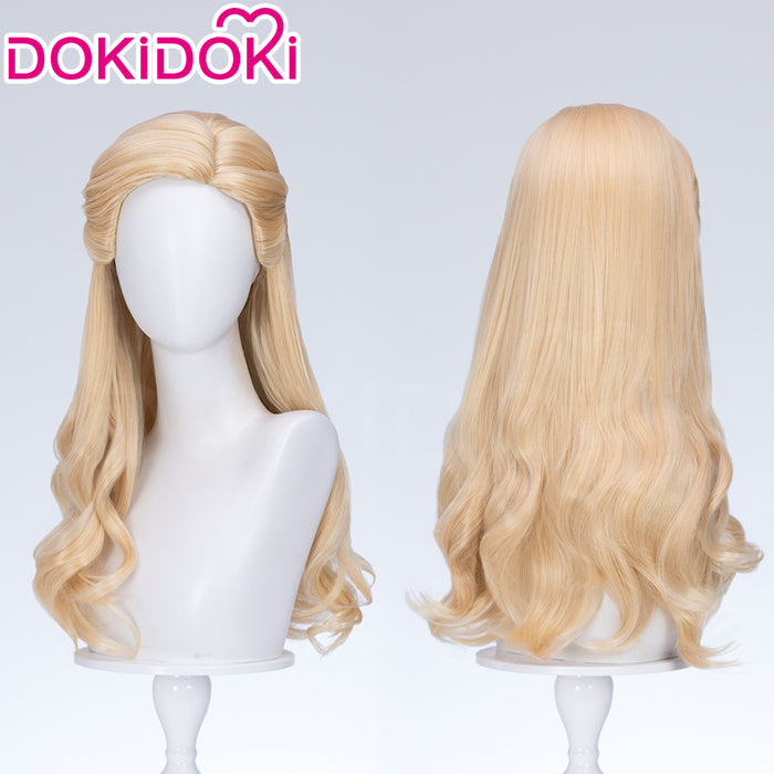 【Ready For Ship】【Front Lace】DokiDoki Movie Cosplay Wig Long Curly Blonde Hair
